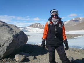 Rebecca Priestley in Antarctica