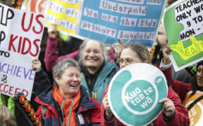 Teachers strike in Wellignton