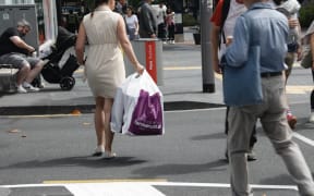 shopping and shoppers generic on Queen Street in downtown Auckland Black Friday 29 November 2024 .