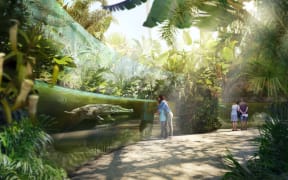 Artist impression - swamp forest habitat