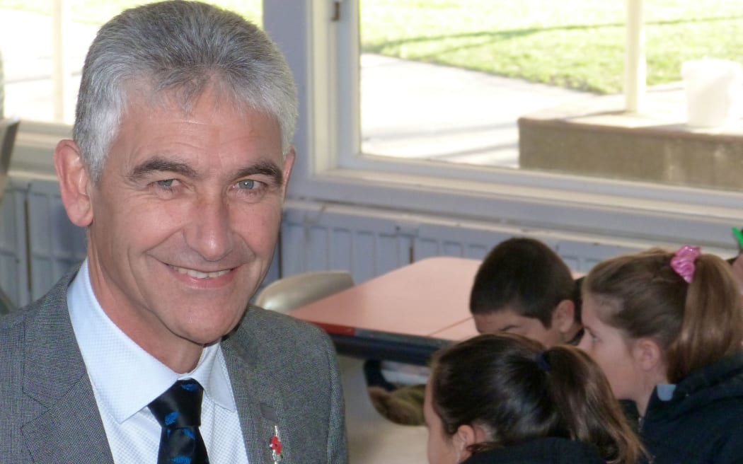 School Principal in class