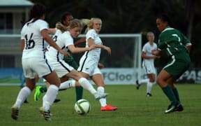 New Zealand U16 team in action against the Cook Islands