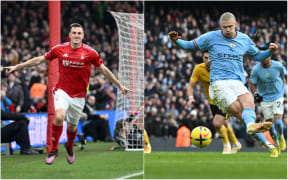 Chris Wood and Erling Haaland