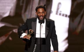 Kendrick Lamar accepts the Best Rap Album award for “GNX” onstage during the 68th GRAMMY Awards at Crypto.com Arena on February 01, 2026 in Los Angeles, California.