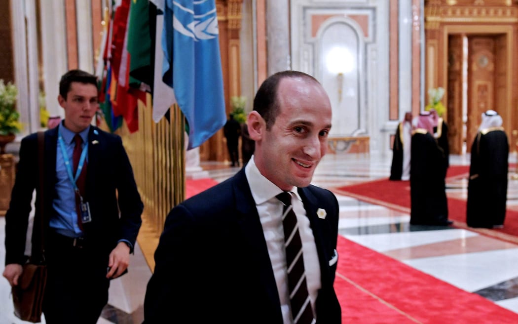 White House Senior Advisor Stephen Miller, who is reportedly the speech writer for US President Donald Trump's address to the Arabic Islamic American Summit.