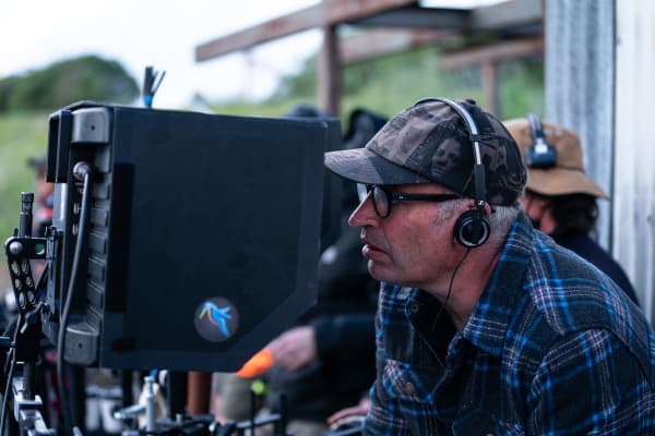 Director Rob Sarkies working on the Pike River film.