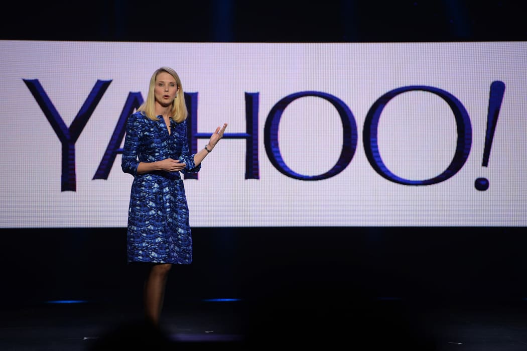 Yahoo chief executive Marissa Mayer speaks during her keynote address at the 2014 International CES in Las Vegas, Nevada in January 2014.