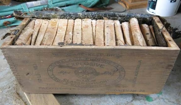 Explosives found in a Taupo garden.