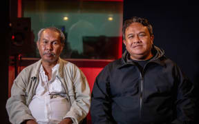 Victor Mambor and Dandhy Dwi Laksono, the producer and director of 'Pesta Babi (Pig Feast)'