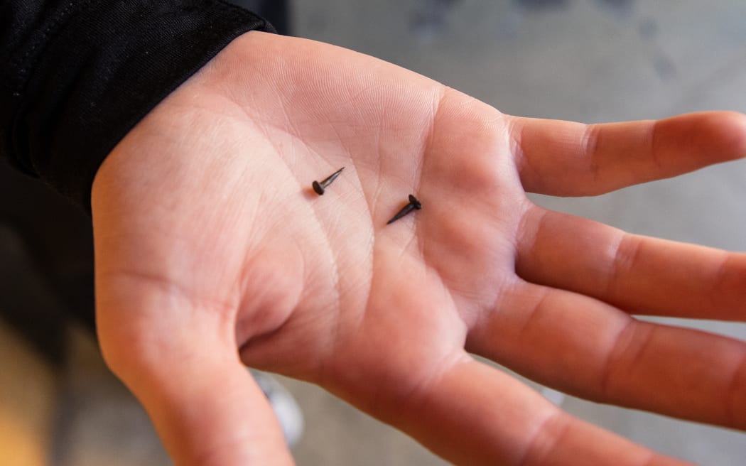 Tacks found in a Wellington cycleway