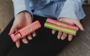 FROTH is a line of sustainable travel haircare products.