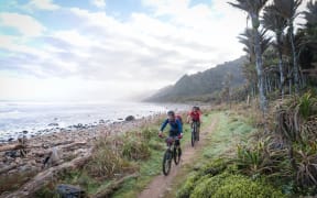 Mountain bikes are permitted on New Zealand’s Heaphy Track for some of the year.