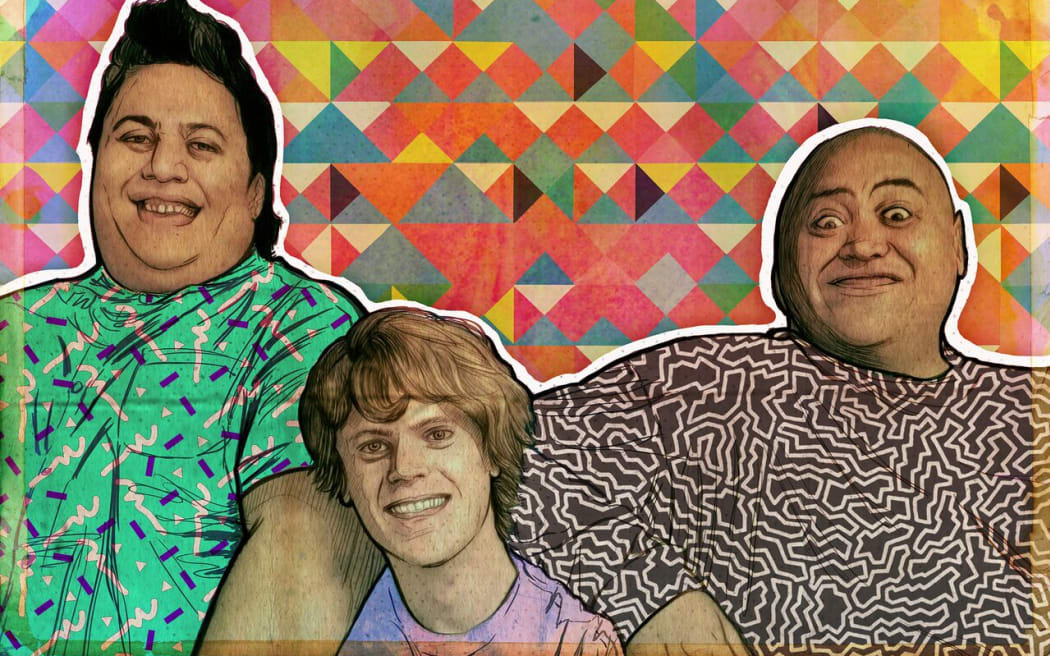 The cast of Larger Than Life