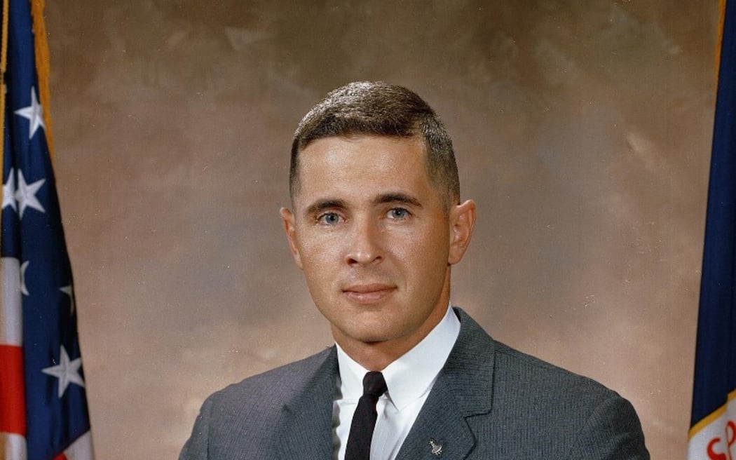 This image courtesy of NASA obtained on June 7, 2024 shows the official NASA portrait of astronaut William Anders taken September 9, 1967. William Anders, the former US astronaut who took the historic "Earthrise" photo from the Moon's orbit over 55 years ago, died on June 7, 2024 at the age of 90, NASA and his family said. Anders had been piloting a small plane which crashed into the water Friday morning off the coast of Washington state, his son told US media. (Photo by NASA / AFP) / RESTRICTED TO EDITORIAL USE - MANDATORY CREDIT "AFP PHOTO /  HANDOUT / NASA" - NO MARKETING - NO ADVERTISING CAMPAIGNS - DISTRIBUTED AS A SERVICE TO CLIENTS