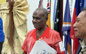 Solomon Islands Prime Minister Jeremiah Manele at the 53rd Pacific Islands Forum Leaders Meeting in Nuku'alofa, Tonga. August 2024