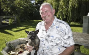 Gary Melville's house was badly damaged in the Kaikoura earthquake. Using bricks from the cladding of his house he built a fire pit to cook on. His much loved dog, Bella, took off for a number of days after the quake which upset the family more than the quake itself.