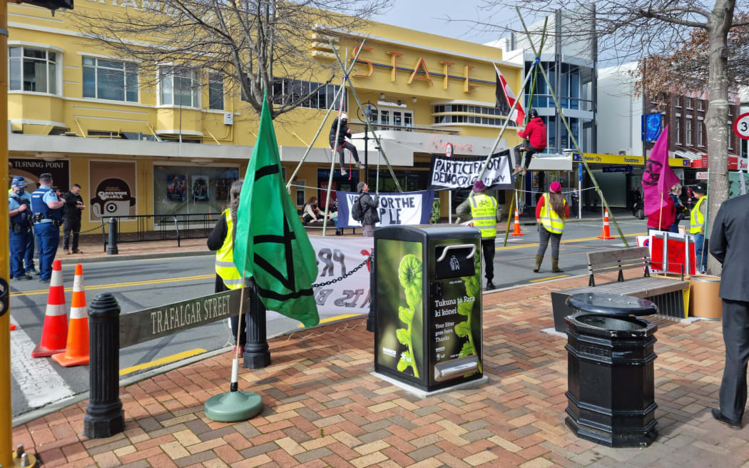 Nelson CBD protest
