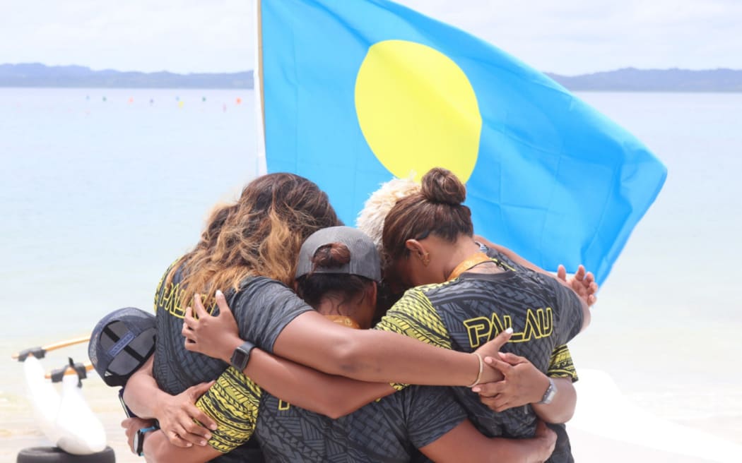 Team Palau earned a bronze medal in the V6 women’s final 500m and a silver in the V6 500m open mixed category. 1 July 2025