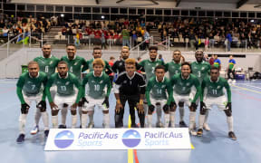 Jul 05: Match action at the PACIFICAUS Sports Futsal Series between Australia and the Solomon Islands at The Centre Dural (Photos: Damian Briggs/Speedmedia)