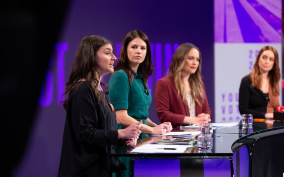 Participants in the TVNZ Young Voters' Debate.