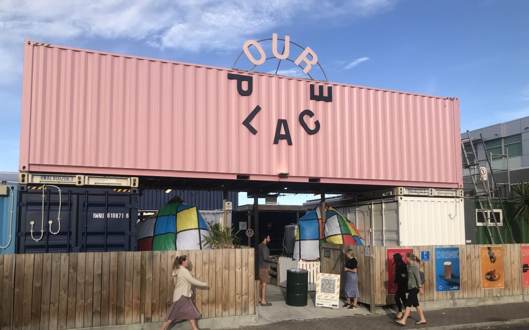 Tauranga's temporary 'Our Place' on vacant council land