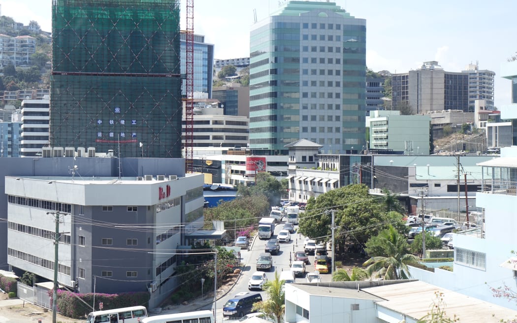 Downtown Port Moresby, Papua New Guinea.