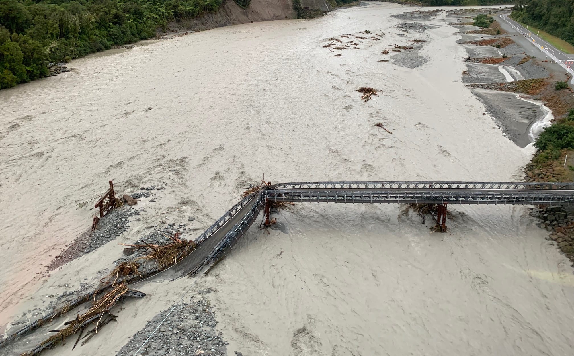 The Waiho Bridge on State Highway 6.