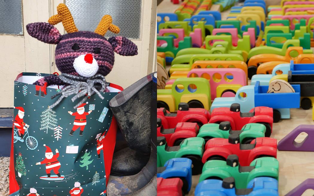Invercargill Prison inmates made crochet reindeer for children, while those at Otago Corrections Facility built toys for children spending Christmas in hospital.