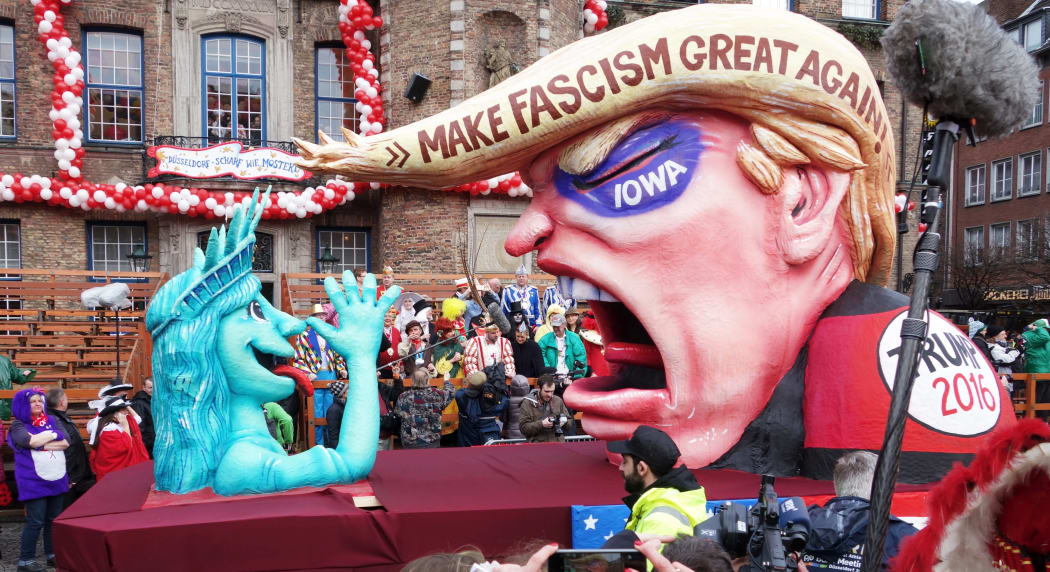 An anti-Trump float in Dusseldorf, 2016.