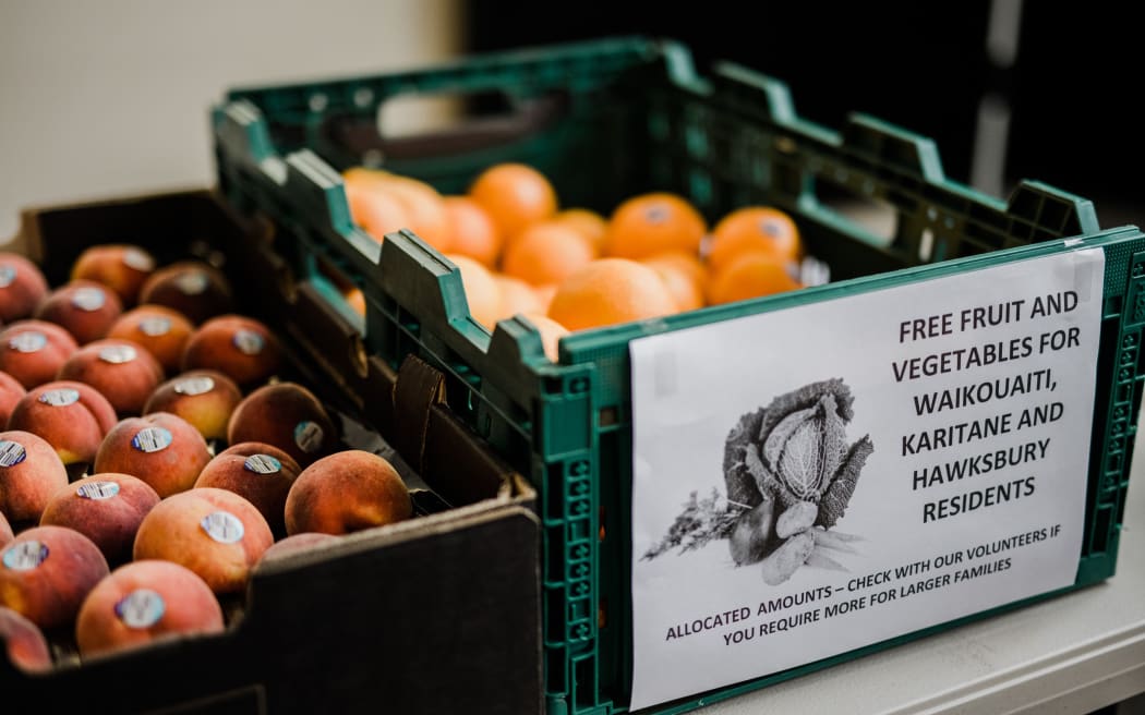 Free fruit at the lead blood testing centre for Karitane and Waikouaiti residents.