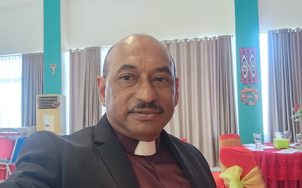 Pastor Jimi Koirewa, the head of the human rights and justice department of the GIDI Evangelical Church of Indonesia in Papua.