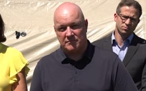 PM Christopher Luxon at a standup after viewing the damage in the Tai Rāwhiti region on 29 January 2026.