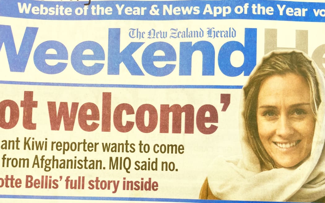 Charlotte Bellis's story makes a big splash i the Weekend Herald