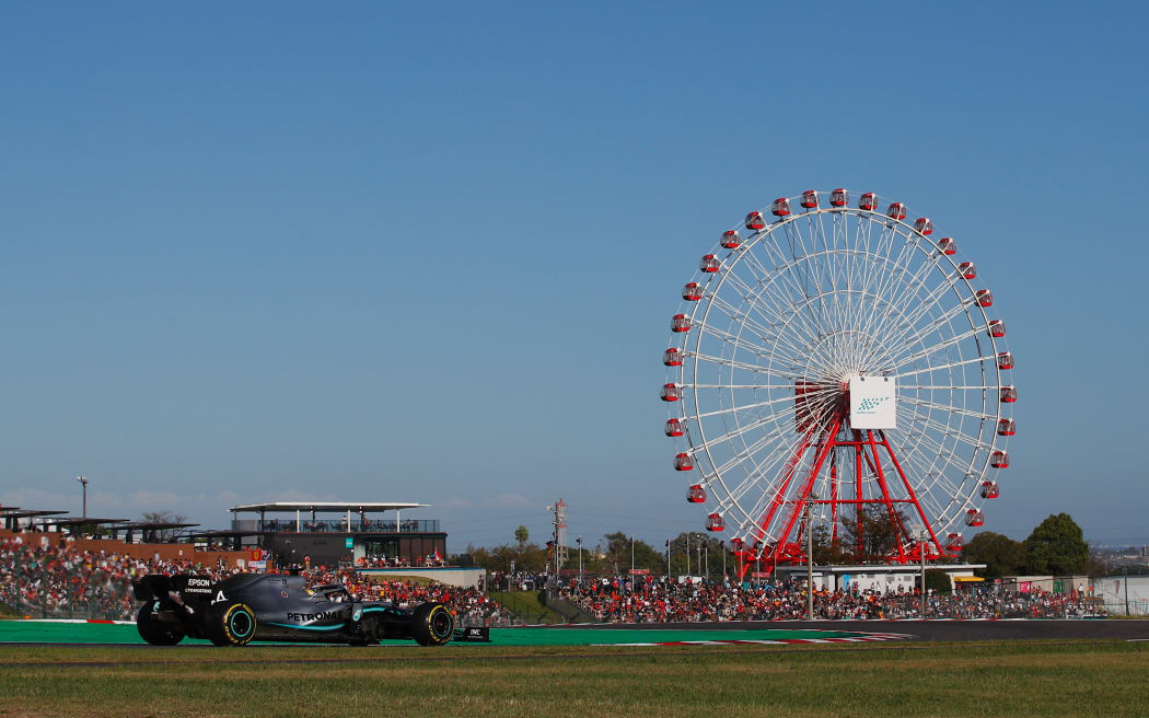 Lewis Hamilton at the Japan Grand Prix at Suzuka.