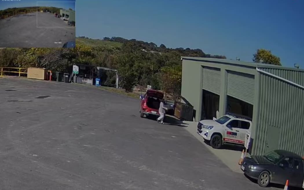 CCTV from Koonwarra Transfer Station shows Patterson dumping the dehydrator.