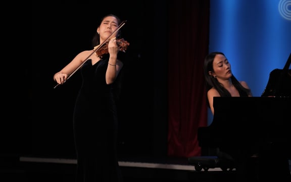 Claire Wells performs at the Michael Hill International Violin Competition.