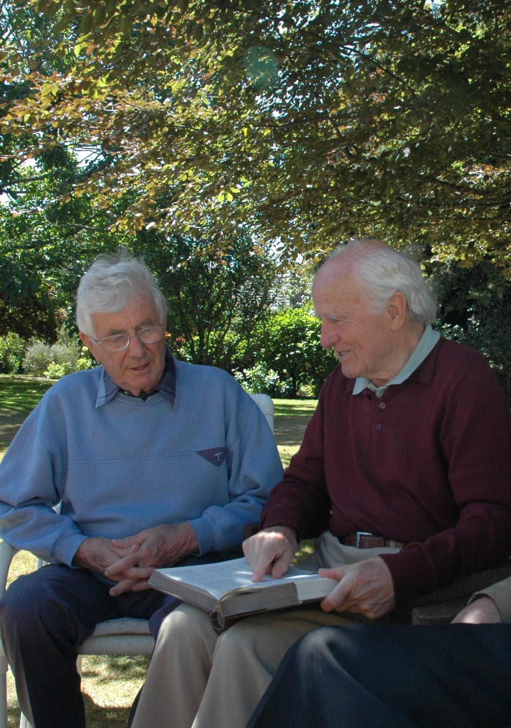 Peter Godfrey and Sir David Willcocks