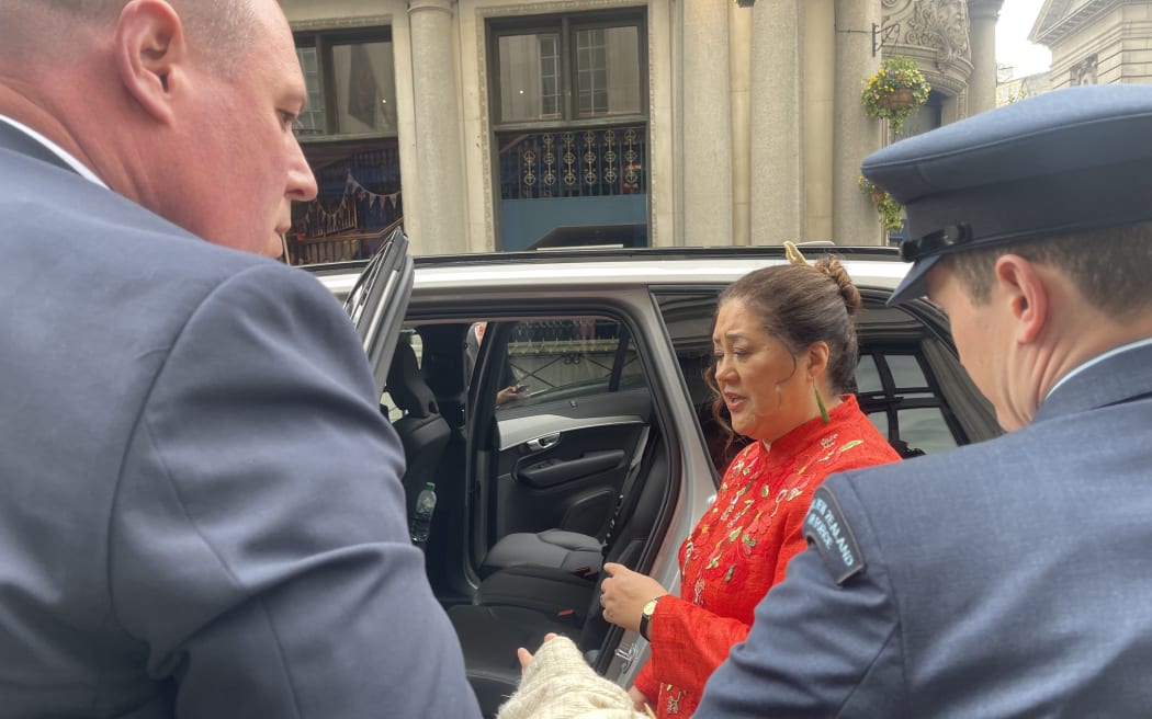 Governor-General Dame Cindy Kiro departs for the Coronation ceremonies in London.