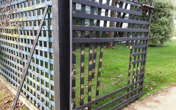 Hole in Neil Sowry's gate