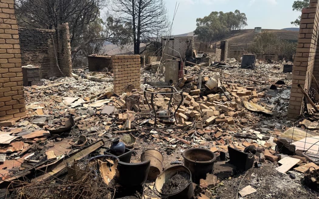 Don Deelan's home of 40 years was destroyed. (ABC News: Jessica Longbottom)