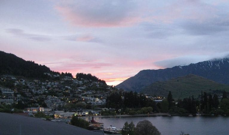 Sunrise over Queenstown