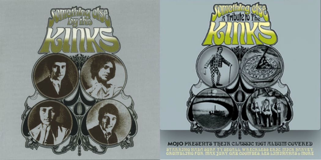 Cover images of Something Else: The Kinks' original and Mojo Magazine's tribute album