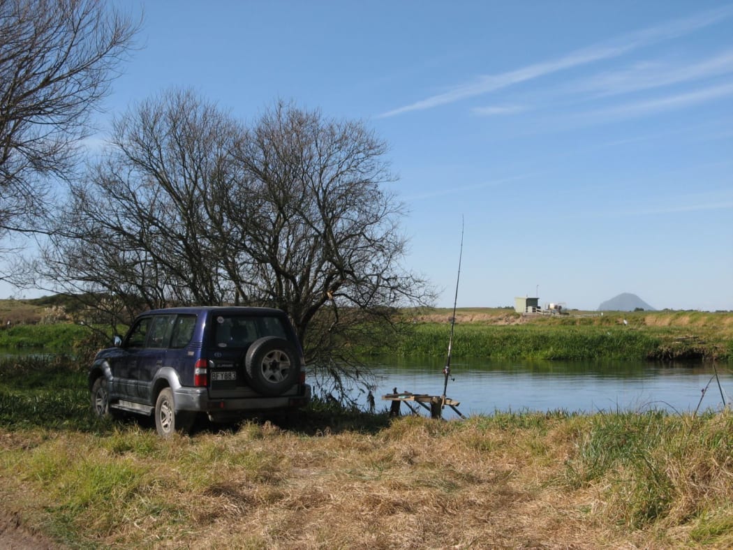 Whitebaiting area on the Tarawera River