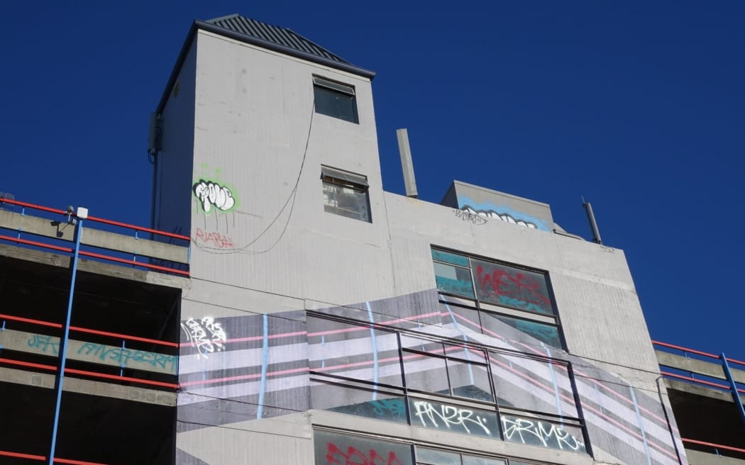 The car park building on Lichfield Street.
