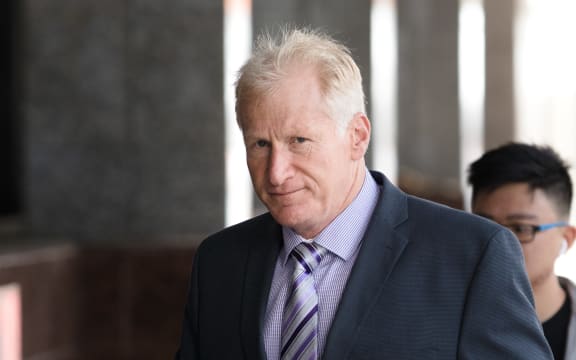 Alfred Keating heading into the Auckland District Court