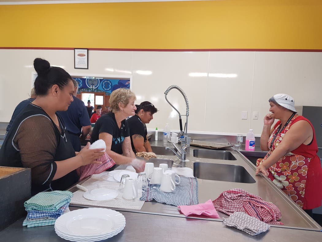 Edgecumbe volunteers for Ngāti Awa  Volunteers Army help out at Ruaihona Marae.