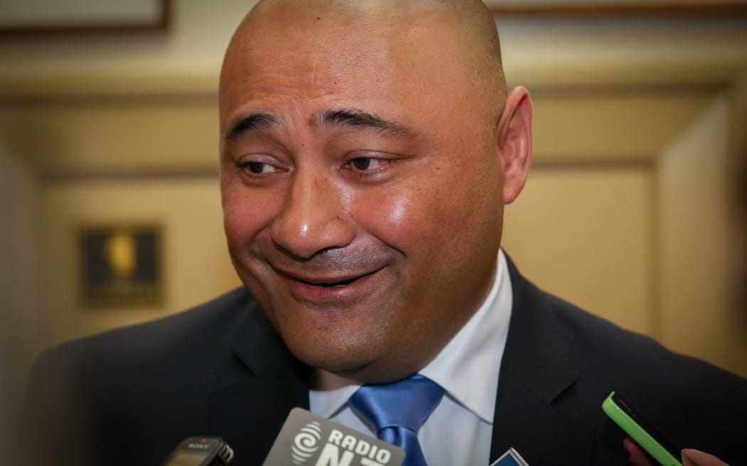 National party minister Sam Lotu-Iiga during caucus run.