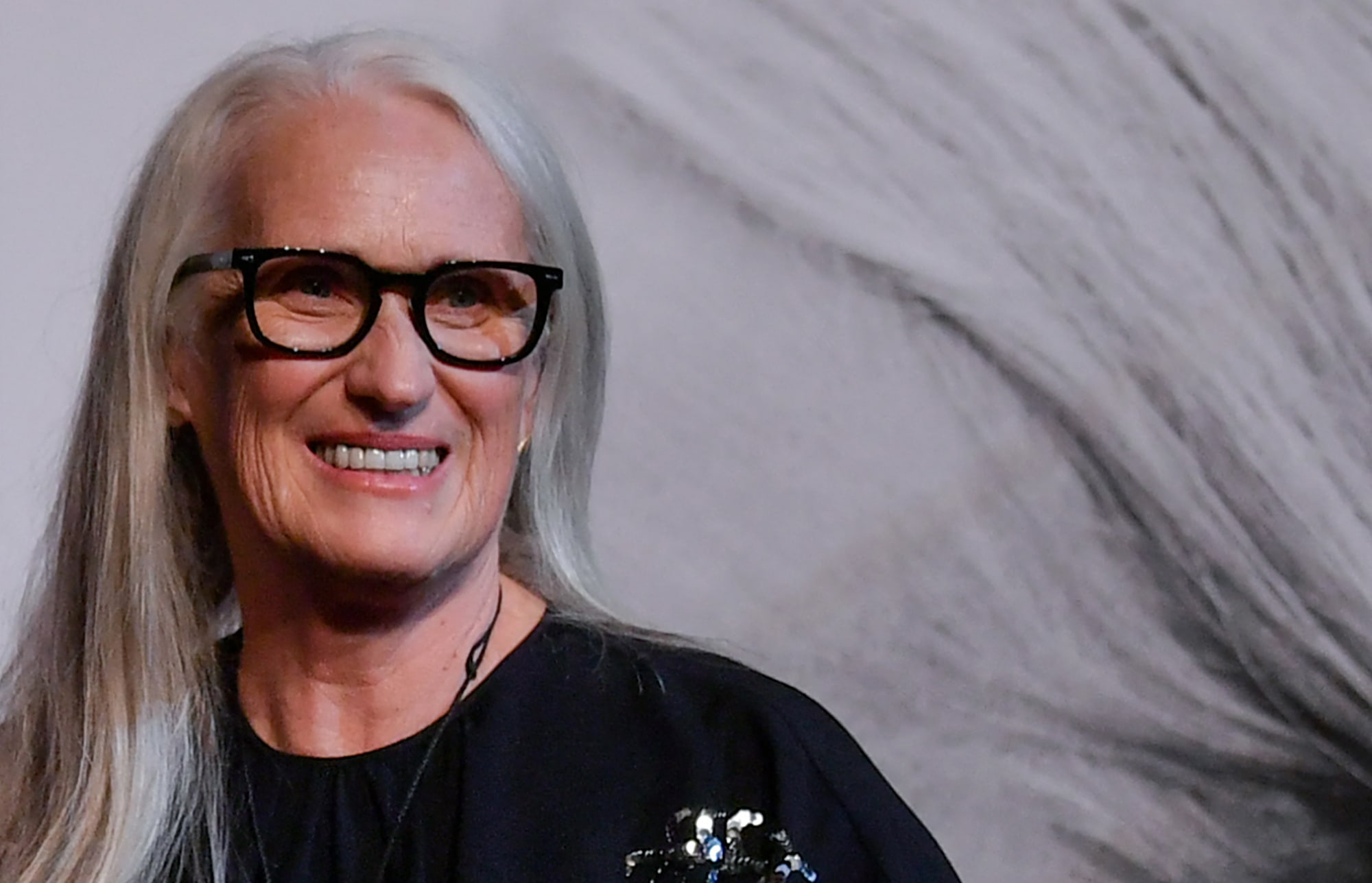 New Zealand director Jane Campion arrives to receive the 'Prix Lumiere' during the award ceremony of the 13rd edition of the Lumiere cinema Festival in Lyon, central-eastern France, on 15 October 2021.