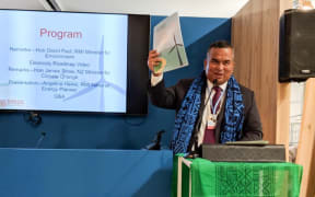 David Paul speaking at COP24