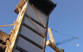 Lift shaft on Lukes Lane.